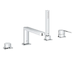 Grohe Plus - Baterie na okraj vany, 4-otvorová instalace, chrom 29307003