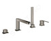 Grohe Plus - Baterie na okraj vany, 4-otvorová instalace, kartáčovaný Hard Graphite 29307AL3