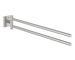 Grohe QuickFix Start Cube - Dvojitý držák ručníků, délka 44 cm, supersteel 40976DC0