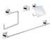 Grohe QuickFix Start Cube - Set koupelnových doplňků 4 v 1, chrom 41115000