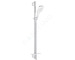 Grohe Rainshower SmartActive Cube - Sada sprchové hlavice 130, 3 proudy, tyče 90 cm a hadice, měsíční bílá 26586LS0