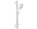 Grohe Rainshower SmartActive Cube - Sada sprchové hlavice 130 9,5 l/min, 3 proudy, tyče 60 cm a hadice, chrom 26584000