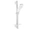 Grohe Rainshower SmartActive Cube - Sada sprchové hlavice 130 9,5 l/min, 3 proudy, tyče 60 cm a hadice, měsíční bílá 26584LS0