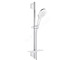 Grohe Rainshower SmartActive - Sada sprchové hlavice 130 9,5 l/min, 3 proudy, tyče 60 cm a hadice, měsíční bílá 26577LS0