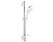 Grohe Rainshower SmartActive - Sada sprchové hlavice 130 9,5 l/min, 3 proudy, tyče 60 cm a hadice, měsíční bílá 26577LS0