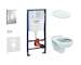 Grohe Rapid SL - Set předstěnové instalace, klozet Alpha se sedátkem, tlačítko Skate Cosmopolitan, chrom 38528SET-KR