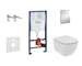 Grohe Rapid SL - Set předstěnové instalace, klozetu a sedátka Tesi, softclose, rimless, tlačítka Skate Cosmopolitan, chrom 38528