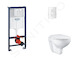 Grohe Rapid SL - Set předstěnové instalace, klozetu, sedátka SoftClose a tlačítka Arena Cosmopolitan, alpská bílá SANI11BB3118