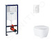 Grohe Rapid SL - Set předstěnové instalace, klozetu, sedátka SoftClose a tlačítka Arena Cosmopolitan, alpská bílá SANI11BB3130