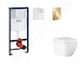 Grohe Rapid SL - Set předstěnové instalace, klozetu, sedátka SoftClose a tlačítka Arena Cosmopolitan S, Triple Vortex, Cool Sunr
