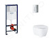 Grohe Rapid SL - Set předstěnové instalace, klozetu, sedátka SoftClose a tlačítka Skate Cosmopolitan, chrom SANI11BB2122