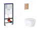 Grohe Rapid SL - Set předstěnové instalace, klozetu, sedátka SoftClose a tlačítka Skate Cosmopolitan, kartáčovaný Warm Sunset SA