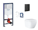 Grohe Rapid SL - Set předstěnové instalace, klozetu, sedátka SoftClose, tlačítka Even a sady pro vhazování tablet, Triple Vortex