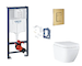 Grohe Rapid SL - Set předstěnové instalace, klozetu, sedátka SoftClose, tlačítka Skate Cosmopolitan a sady pro vhazování tablet,