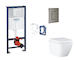Grohe Rapid SL - Set předstěnové instalace, klozetu, sedátka SoftClose, tlačítka Skate Cosmopolitan a sady pro vhazování tablet,