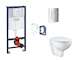Grohe Rapid SL - Set předstěnové instalace, klozetu, sedátka SoftClose, tlačítka Skate Cosmopolitan a sady pro vhazování tablet,