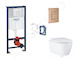 Grohe Rapid SL - Set předstěnové instalace, klozetu, sedátka SoftClose, tlačítka Skate Cosmopolitan a sady pro vhazování tablet,