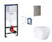 Grohe Rapid SL - Set předstěnové instalace, klozetu, sedátka SoftClose, tlačítka Skate Cosmopolitan a sady pro vhazování tablet,