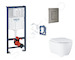 Grohe Rapid SL - Set předstěnové instalace, klozetu, sedátka SoftClose, tlačítka Skate Cosmopolitan a sady pro vhazování tablet,