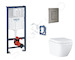 Grohe Rapid SL - Set předstěnové instalace, klozetu, sedátka SoftClose, tlačítka Skate Cosmopolitan a sady pro vhazování tablet,