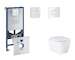 Grohe Rapid SLX - Set předstěnové instalace, klozetu, sedátka SoftClose a tlačítka Arena Cosmopolitan, alpská bílá SANI11BB3116
