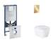 Grohe Rapid SLX - Set předstěnové instalace, klozetu, sedátka SoftClose a tlačítka Arena Cosmopolitan S, Cool Sunrise SANI11BB41
