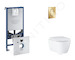 Grohe Rapid SLX - Set předstěnové instalace, klozetu, sedátka SoftClose a tlačítka Arena Cosmopolitan S, Cool Sunrise SANI11BB41