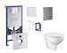 Grohe Rapid SLX - Set předstěnové instalace, klozetu, sedátka SoftClose, tlačítka Skate Cosmopolitan a sady pro vhazování tablet