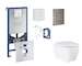 Grohe Rapid SLX - Set předstěnové instalace, klozetu, sedátka SoftClose, tlačítka Skate Cosmopolitan a sady pro vhazování tablet