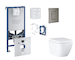 Grohe Rapid SLX - Set předstěnové instalace, klozetu, sedátka SoftClose, tlačítka Skate Cosmopolitan a sady pro vhazování tablet
