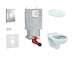 Grohe Uniset - Set předstěnové instalace, klozet Alpha se sedátkem, tlačítko Skate Cosmopolitan, chrom 38643SET-KR