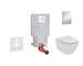 Grohe Uniset - Set předstěnové instalace, klozetu a sedátka Ideal Standard Tesi, tlačítka Skate Cosmopolitan, chrom 38643SET-KF