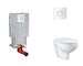 Grohe Uniset - Set předstěnové instalace, klozetu, sedátka SoftClose a tlačítka Arena Cosmopolitan, alpská bílá SANI15BB3104