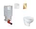 Grohe Uniset - Set předstěnové instalace, klozetu, sedátka SoftClose a tlačítka Arena Cosmopolitan S, Cool Sunrise SANI15BB4105