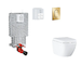 Grohe Uniset - Set předstěnové instalace, klozetu, sedátka SoftClose a tlačítka Arena Cosmopolitan S, Triple Vortex, Cool Sunris