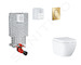 Grohe Uniset - Set předstěnové instalace, klozetu, sedátka SoftClose a tlačítka Arena Cosmopolitan S, Triple Vortex, Cool Sunris
