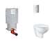Grohe Uniset - Set předstěnové instalace, klozetu, sedátka SoftClose a tlačítka Skate Cosmopolitan, matný chrom SANI15BB2102