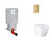 Grohe Uniset - Set předstěnové instalace, klozetu, sedátka SoftClose a tlačítka Skate Cosmopolitan, Triple Vortex, kartáčovaný C