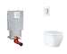 Grohe Uniset - Set předstěnové instalace, klozetu, sedátka SoftClose a tlačítka Skate Cosmopolitan, Triple Vortex, Moon White SA