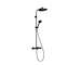 Hansgrohe Activera S - Sprchový set s termostatem, průměr 24 cm, 2 proudy, EcoSmart, matná černá 28078670