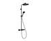 Hansgrohe Activera S - Sprchový set s termostatem, průměr 24 cm, 2 proudy, EcoSmart+, matná černá 28083670