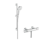 Hansgrohe Croma Select E - Sprchový set Vario s termostatem, 3 proudy, sprchová tyč 65 cm, bílá/chrom 27081400
