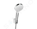Hansgrohe Crometta - Set sprchové hlavice, 2 proudy, držáku a hadice, EcoSmart, bílá/chrom 26693400