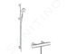 Hansgrohe Crometta - Sprchový set Vario s termostatem Ecostat 1001 CL, 2 proudy, bílá/chrom 27812400