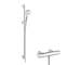 Hansgrohe Crometta - Sprchový set Vario s termostatem Ecostat 1001 CL, 2 proudy, bílá/chrom 27813400