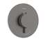 Hansgrohe Ecostat Comfort S - Sprchová baterie pod omítku, s termostatem, kartáčovaný černý chrom 33714340