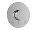 Hansgrohe Ecostat Comfort S - Termostatická baterie pod omítku, pro 2 spotřebiče, chrom 33718000