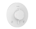 Hansgrohe Ecostat Comfort S - Termostatická baterie pod omítku, pro 2 spotřebiče, matná bílá 33715700