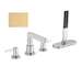 Hansgrohe Finoris - Baterie na okraj vany, 4-otvorová instalace, sBox, kartáčovaný bronz 76444140