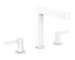 Hansgrohe Finoris - Umyvadlová baterie, 3-otvorová instalace, s výpustí Push-Open, EcoSmart, matná bílá 76034700